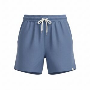 Life Integrity Earth Blue Athletic Shorts Elastic Waist